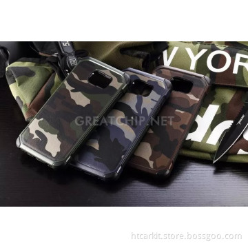 Hard pc case For samsung galaxy s6 edge Army Camouflage back cover PC case